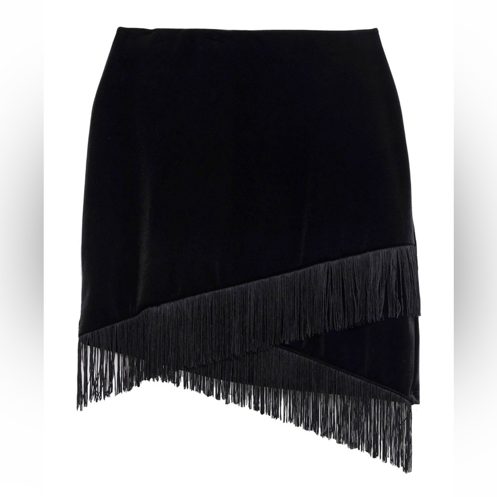 NWT Patrizia Pepe mini skirt with tassels, Size 2